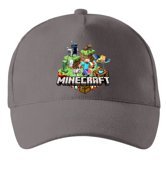 Кепка Minecraft Серый фото