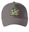 Кепка Minecraft Серый фото