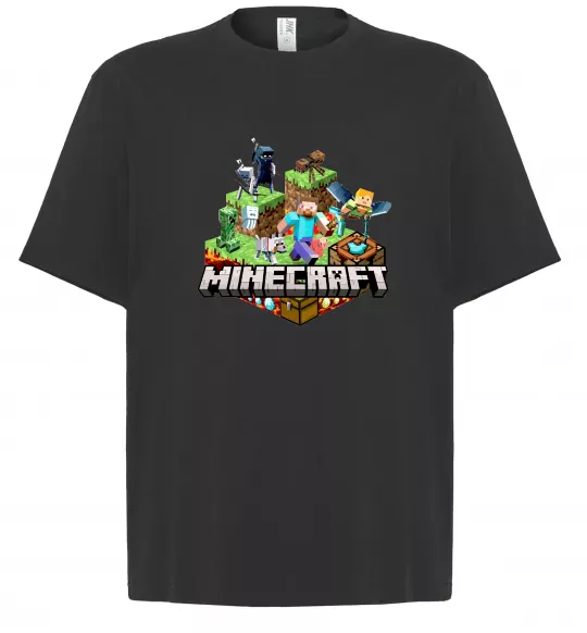 Футболка Оверсайз Minecraft Черный фото