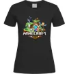 Жіноча футболка Minecraft Чорний Жіноча футболка Minecraft Чорний фото