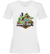 Жіноча футболка Minecraft Білий Жіноча футболка Minecraft Білий фото