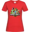 Жіноча футболка Minecraft Червоний Жіноча футболка Minecraft Червоний фото