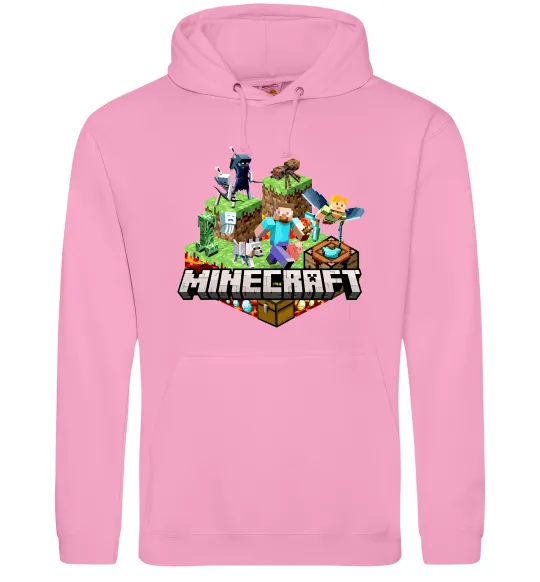 Жіноча толстовка (худі) Minecraft Рожевий фото