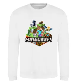 Світшот Creeper Білий фото