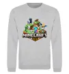 Свитшот Minecraft Серый меланж фото