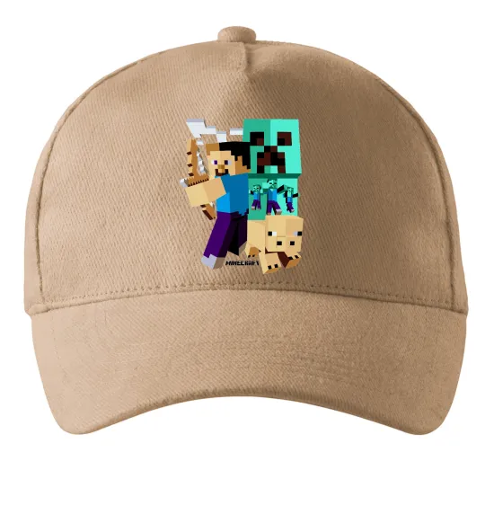 Кепка Майнкрафт зомбі Пісочний фото