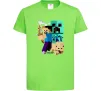 Детская футболка Майнкрафт зомбі Лаймовый фото