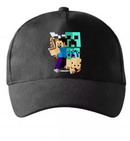 Кепка Майнкрафт зомбі Черный фото