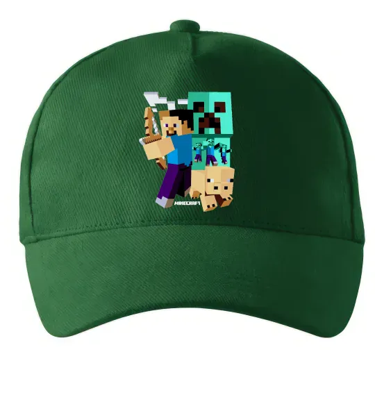 Кепка Майнкрафт зомбі Темно-зеленый фото
