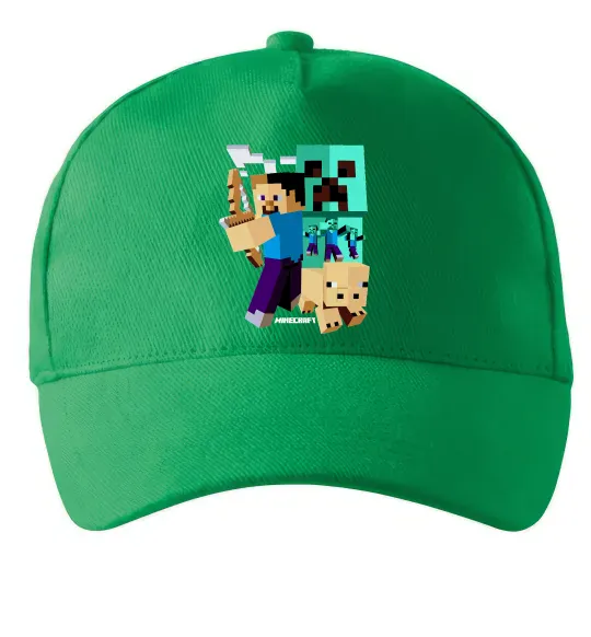 Кепка Майнкрафт зомбі Зеленый фото