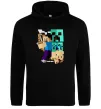 Мужская толстовка (худи) Майнкрафт зомбі Черный фото