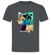 Чоловіча футболка Майнкрафт зомбі Графіт фото