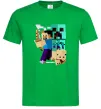 Чоловіча футболка Майнкрафт зомбі Зелений фото