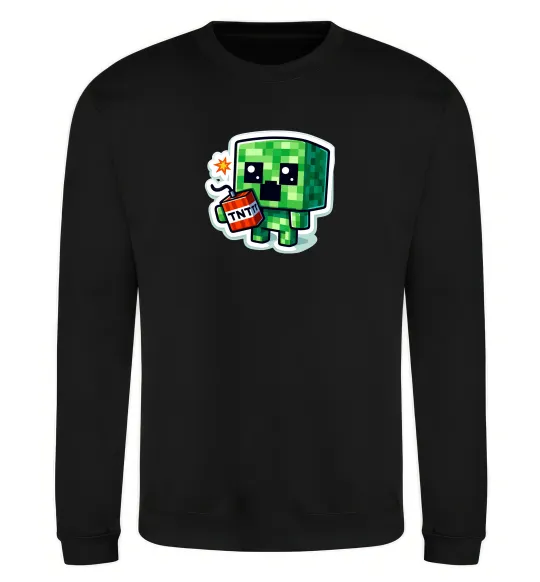 Свитшот Tiny creeper Черный фото