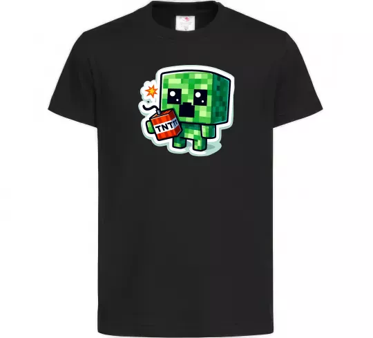 Детская футболка Tiny creeper Черный фото