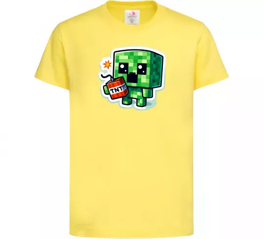Детская футболка Tiny creeper Лимонный фото