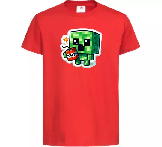 Детская футболка Tiny creeper Красный фото