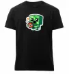 Мужская премиум футболка Tiny creeper Черный фото