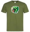 Чоловіча футболка Tiny creeper Оливковий фото