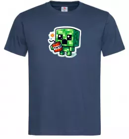 Чоловіча футболка Tiny creeper Темно-синій фото