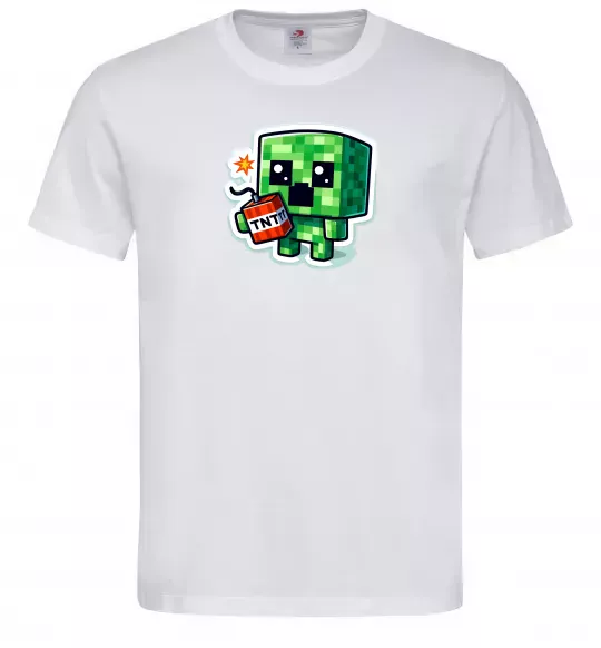 Чоловіча футболка Tiny creeper Білий фото