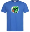 Чоловіча футболка Tiny creeper Яскраво-синій фото