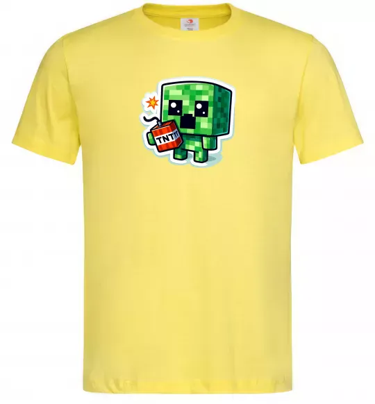 Чоловіча футболка Tiny creeper Лимонний фото