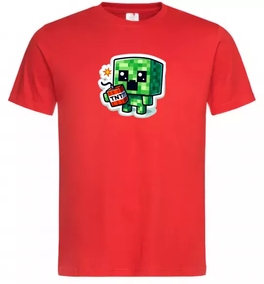 Чоловіча футболка Tiny creeper Червоний фото