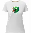 Жіноча преміум футболка Tiny creeper Білий фото