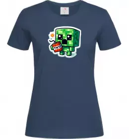 Женская футболка Tiny creeper Темно-синий фото