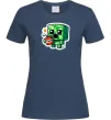 Жіноча футболка Tiny creeper Темно-синій фото