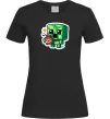 Жіноча футболка Tiny creeper Чорний фото