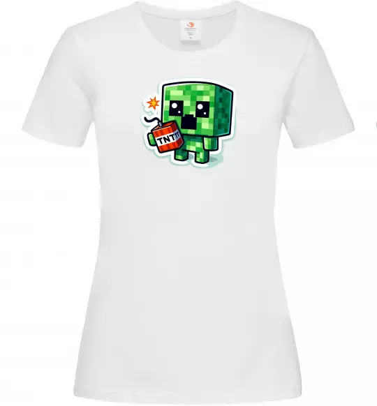 Жіноча футболка Tiny creeper Білий фото