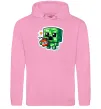 Женская толстовка (худи) Tiny creeper Розовый фото