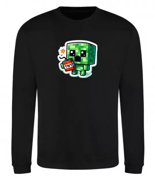 Світшот Tiny creeper Чорний фото