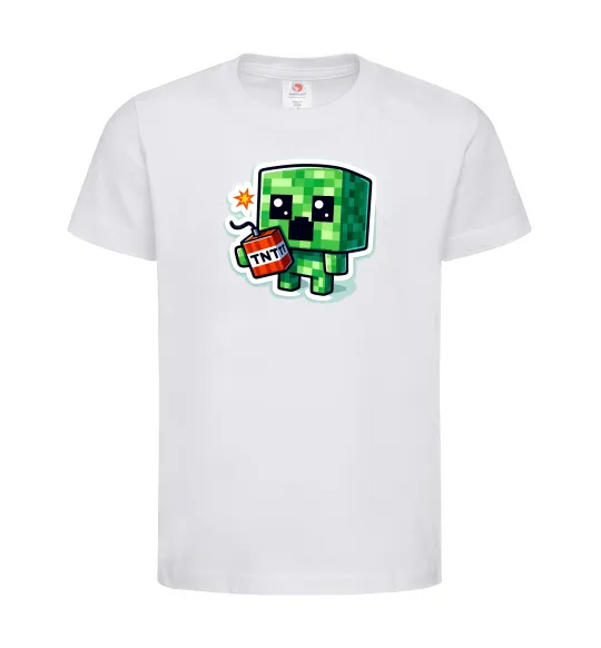 Детская футболка Tiny creeper Белый фото