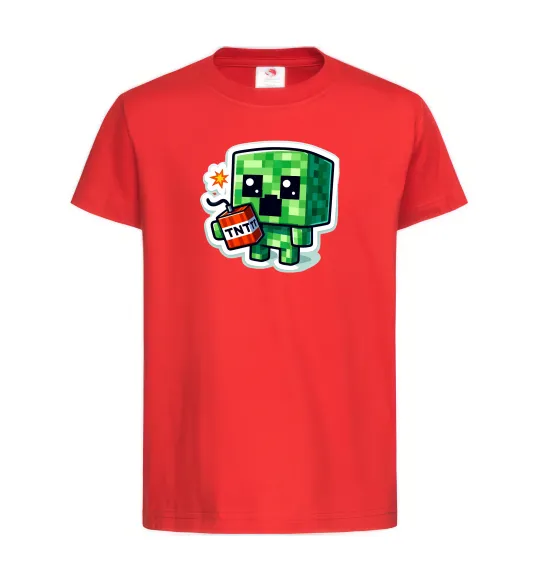 Детская футболка Tiny creeper Красный фото