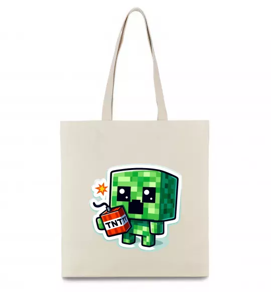 Эко-сумка Tiny creeper Бежевый фото