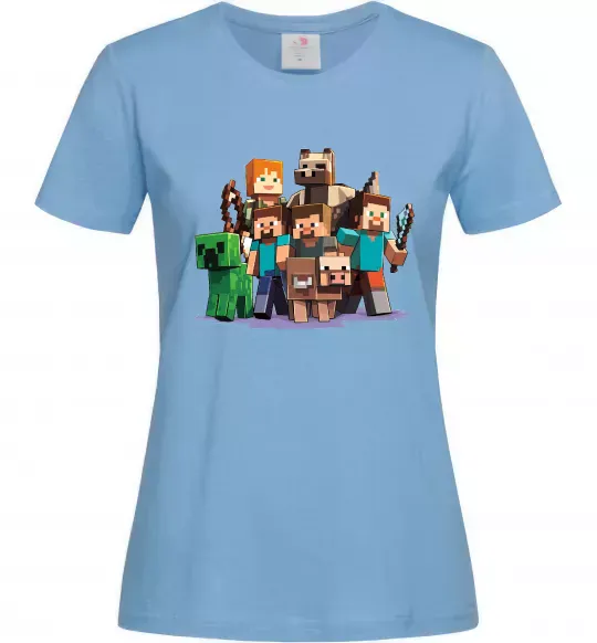 Женская футболка Steeve Alexa Голубой фото