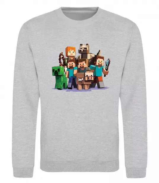 Свитшот Steeve Alexa Серый меланж фото