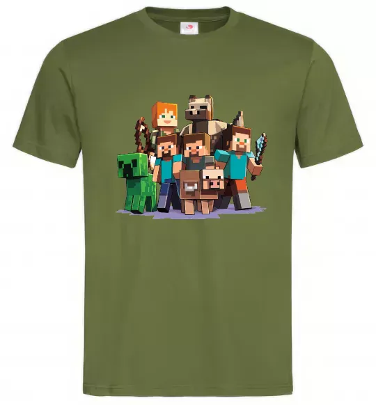 Чоловіча футболка Steeve Alexa Оливковий фото