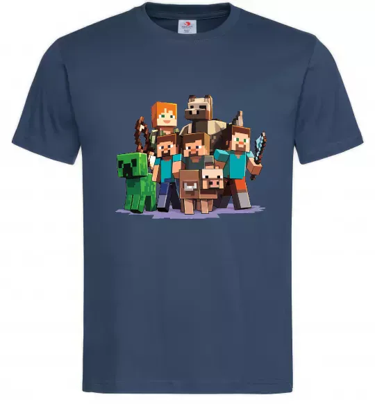 Чоловіча футболка Steeve Alexa Темно-синій фото