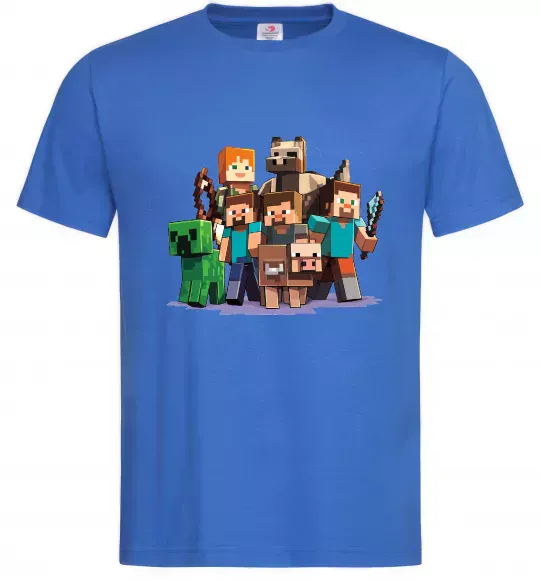 Чоловіча футболка Steeve Alexa Яскраво-синій фото