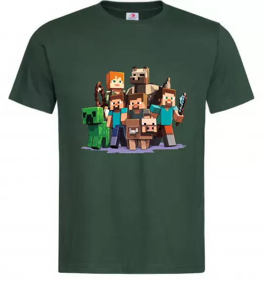 Чоловіча футболка Steeve Alexa Темно-зелений фото