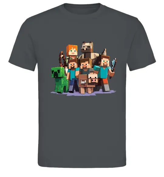 Чоловіча футболка Steeve Alexa Графіт фото