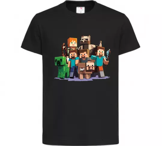 Дитяча футболка Steeve Alexa Чорний фото