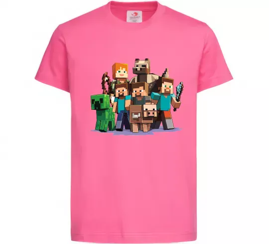 Дитяча футболка Steeve Alexa Яскраво-рожевий фото