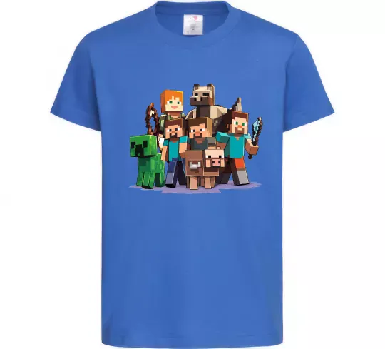 Дитяча футболка Steeve Alexa Яскраво-синій фото