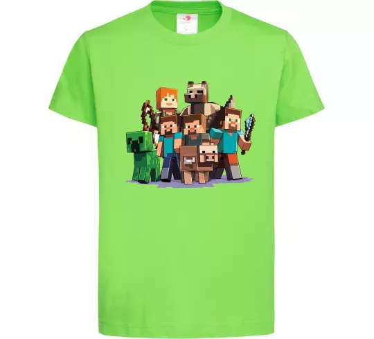 Дитяча футболка Steeve Alexa Лаймовий фото