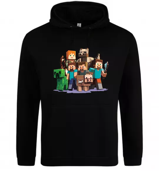 Чоловіча толстовка (худі) Steeve Alexa Чорний фото